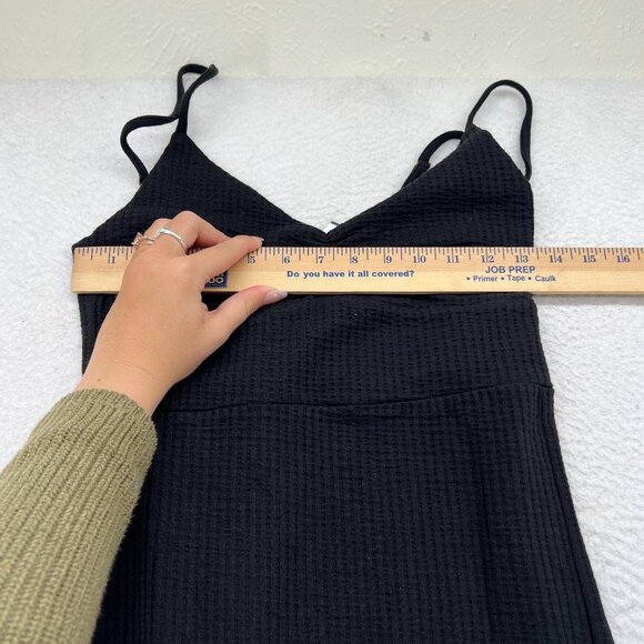 L*SPACE Imogen Terry Dress in Black Small New Womens Midi Coverup - Picture 4 of 8